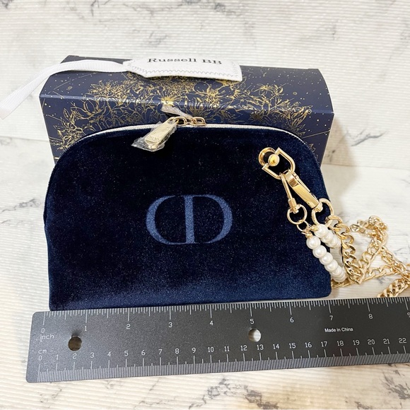 Dior Beauty Blue Velvet Mini Bag - Picture 9 of 11